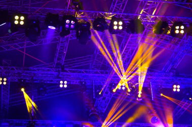 sahne dekorasyon ışıklar arka plan