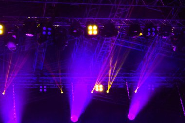 sahne dekorasyon ışıklar arka plan