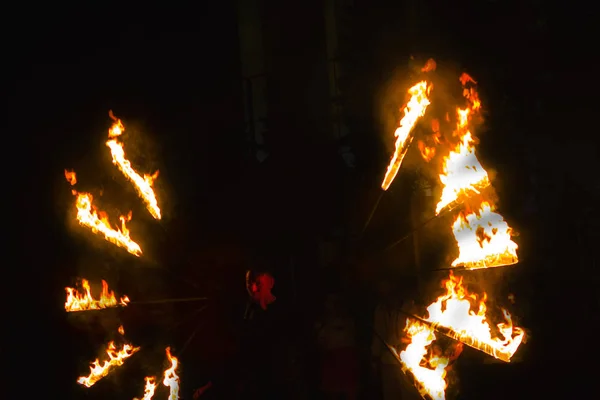 Fire Firework Show Dance — Stock Photo, Image