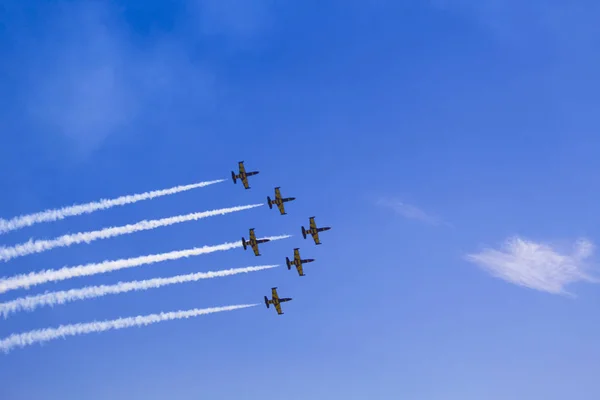 Acrobatic Sky Air Show Stock Photo