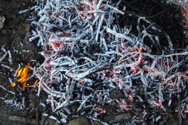 şenlik ateşi kül arka plan dokusu