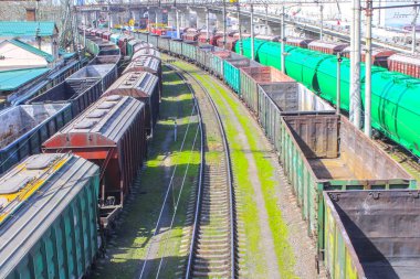 Endüstriyel Tren İstasyonu tren vagon