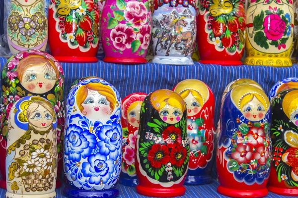 Wooden Russian Doll Gift — Stock Photo, Image