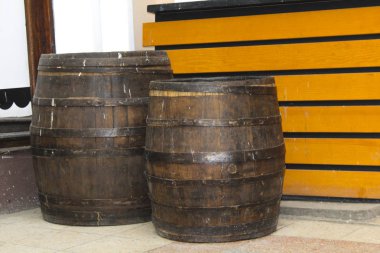 eski ahşap şarap varil