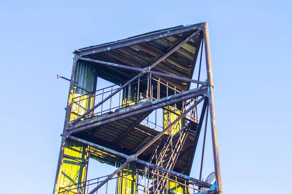 Vecchia Torre Antincendio Industriale — Foto Stock