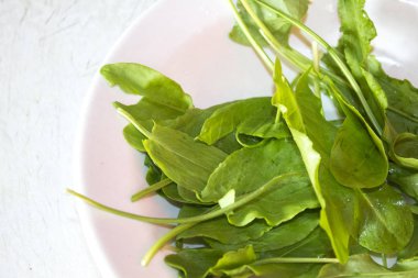 Beyaz arka planda izole edilmiş taze kuş sürüsü. Tabakta taze bir kuş.