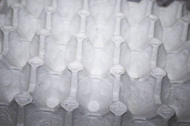 Yumurtasız beyaz yumurta kutusu, arka plan dokusu