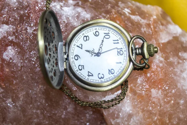 Relógio Bolso Clássico Mesa — Fotografia de Stock