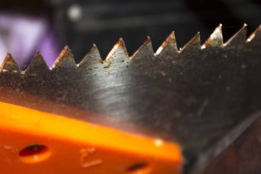 Yakın plan Testere dişleri, arka plan dokusu