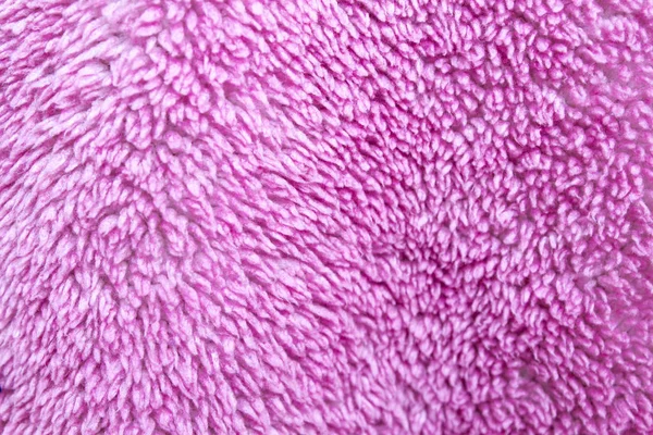 Pink Fur Fabric Background Texture — Stock Photo, Image