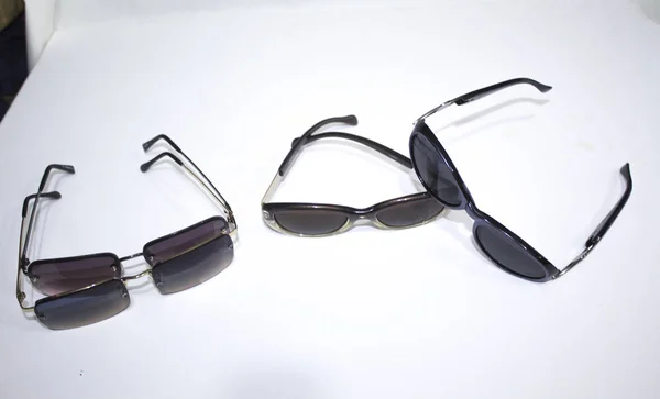 Stylowe Okulary Przeciwsłoneczne Białym Tle — Zdjęcie stockowe