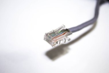 Ağ Ethernet Kablosu Beyaz Arka Plan