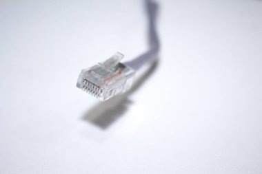 Ağ Ethernet Kablosu Beyaz Arka Plan