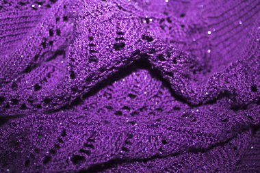 Örme mor kumaş arka plan dokusu