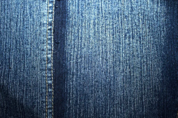 Tessuto Denim Blu Texture Sfondo — Foto Stock