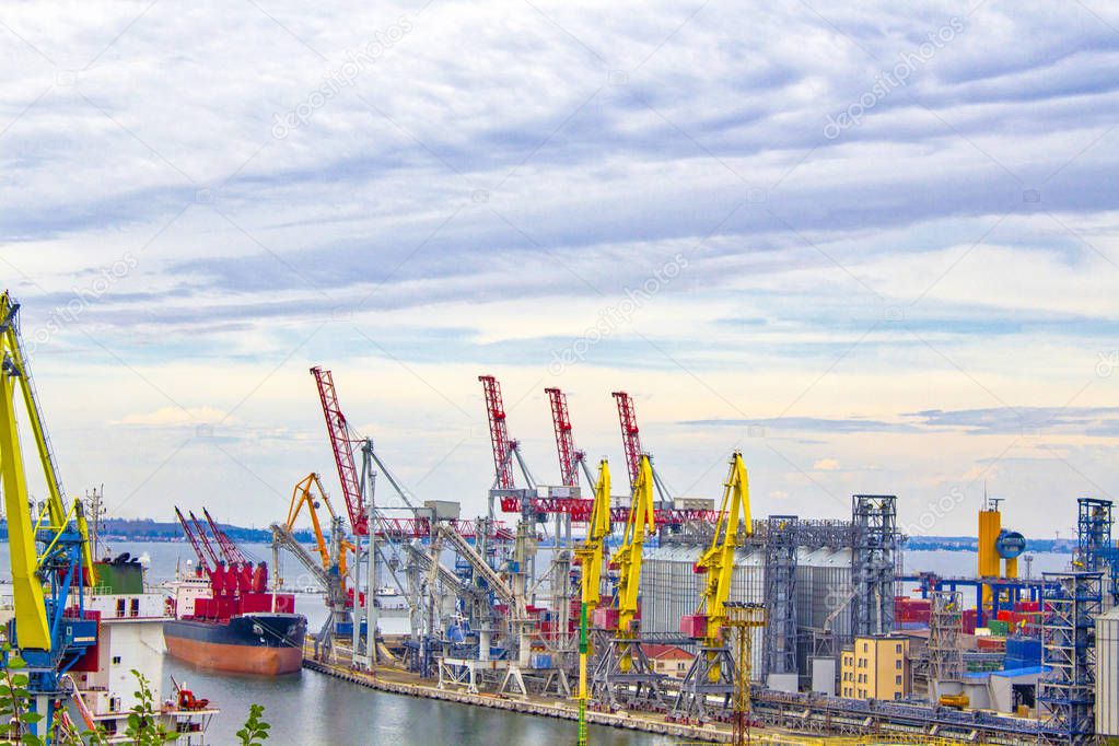  port industry transportation container crane