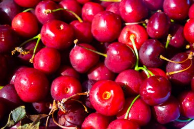 Tatlı kırmızı kiraz arka planı