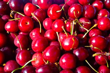 Tatlı kırmızı kiraz arka planı