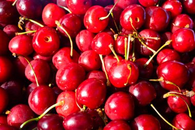 Tatlı kırmızı kiraz arka planı