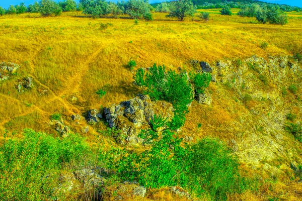 Beautiful Summer Landscape Varatic Mountains Republic Moldova Green Landscape Amazing — Stock Photo, Image