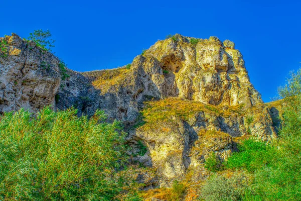 摩尔多瓦共和国瓦拉蒂山脉美丽的夏季风景 绿色的风景神奇的自然公园与绿草和树木 摩尔多瓦的农村风景 — 图库照片