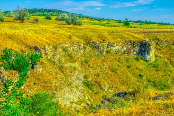 Krásná Letní Krajina Varatických Horách Moldavská Republika Zelená Krajina Úžasná — Stock fotografie