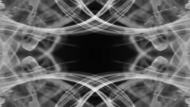 Abstrakt Och Flyktig Symmetrisk Rörelse Med Alfakanal — Stockvideo