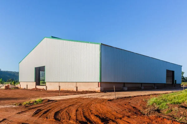 New Warehouse Barn Building Close_Up — Stock Photo, Image