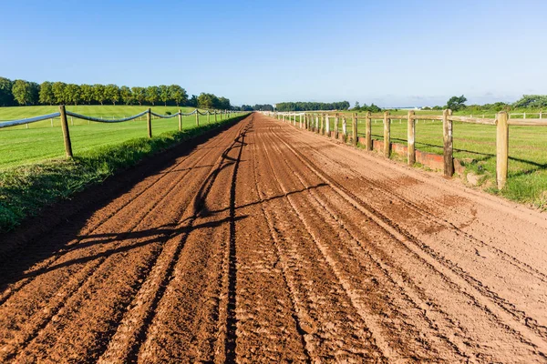 Horse Race Sand Training Track  Landscape — Stock Photo, Image