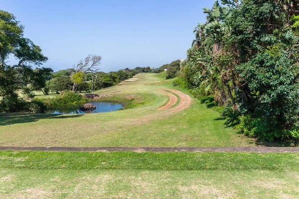 Golf Hole Fairway Green Narrow  Landscape — Stock Photo, Image
