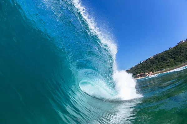 Ocean Sea Wave Möter Simning Närbild Vatten Foto Blått Vatten — Stockfoto