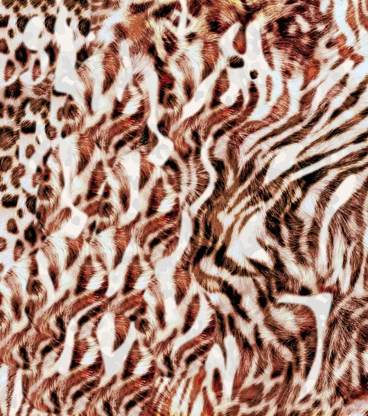 Λουλούδι Μοτίβο Δέρμα Ζώου Λεοπάρδαλη Τίγρης Ζέβρα Χρυσό Αλυσίδα Φόντο — Φωτογραφία Αρχείου