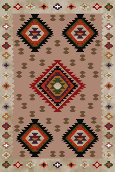 Alfombra Punto Geometría Colorida Alfombra Leopardo Textura Textil —  Fotos de Stock