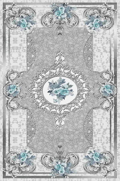 Χαλί Πολύχρωμα Γεωμετρία Πλέκει Φορούν Λεοπάρδαλη Υφασμάτινη Υφή — Φωτογραφία Αρχείου