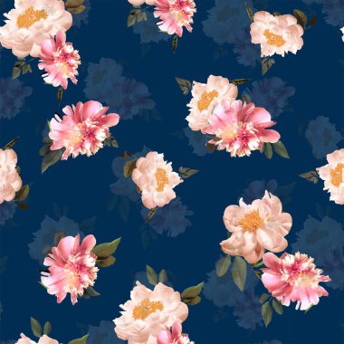 çiçekler, illüstrasyon, bahçe, yaz, desen, arkaplan, çiçek, yapraklar, tropikal, suluboya, dekorasyon, botanik, baskı, doku, duvar kağıdı, sanat, tasarım, tekstil, dikişsiz