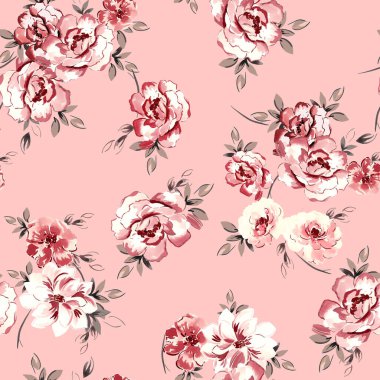 çiçekler, illüstrasyon, bahçe, yaz, desen, arkaplan, çiçek, yapraklar, tropikal, suluboya, dekorasyon, botanik, baskı, doku, duvar kağıdı, sanat, tasarım, tekstil, dikişsiz