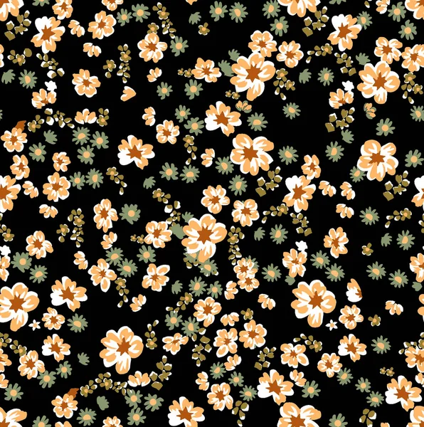 Flores Illust Jardim Verão Teste Padrão Fundo Floral Folhas Tropical — Fotografia de Stock