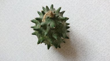 Kiwano Afrika Boynuzlu Salatalık Masada egzotik meyve yeşili 