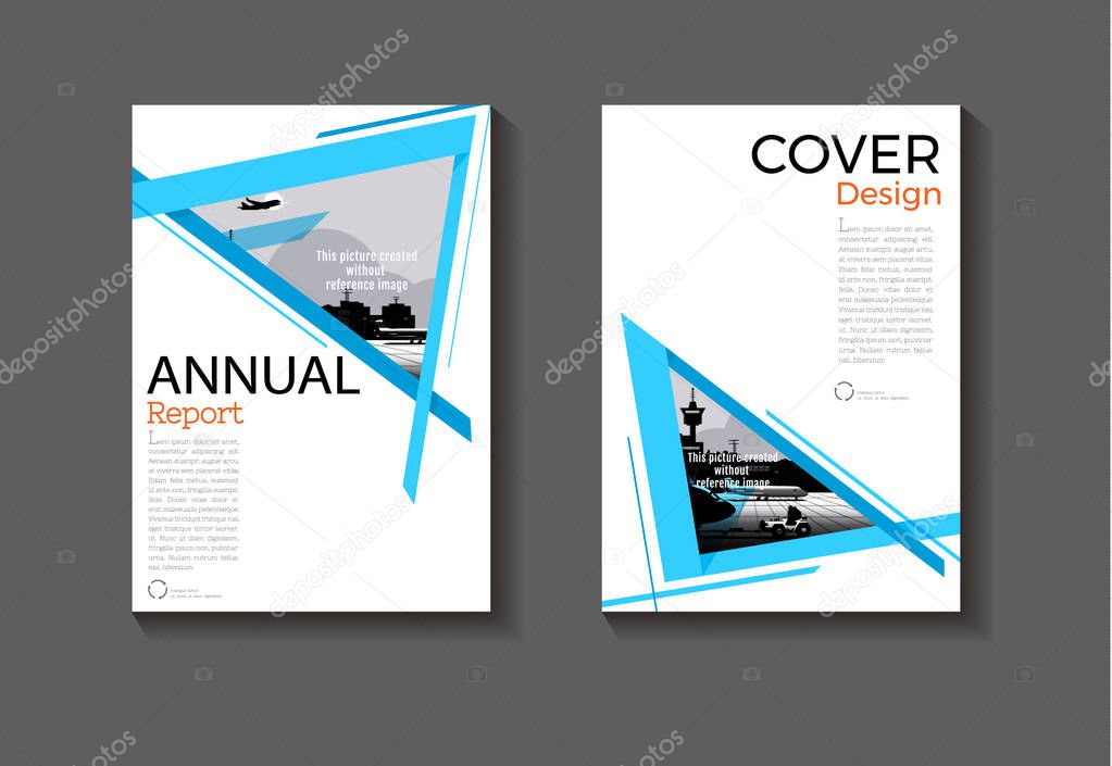 blue abstract layout background modern cover design modern book cover Brochure cover  template,annual report, magazine and flyer Vector a4