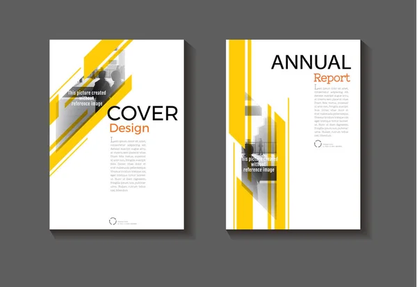 Žlutá Moderní Abstraktní Rozložení Pozadí Moderní Obal Design Obal Knihy — Stockový vektor