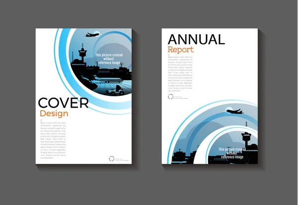 Blaues Design Modernes Abstraktes Layout Hintergrund Modernes Coverbuch Broschüre Covervorlage — Stockvektor