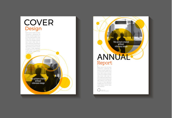 yellow  cover Brochure layout abstract background modern  design modern book  template,annual report, magazine and flyer Vector a4