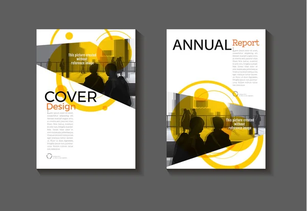 Cover Jahresbericht Abstraktes Layout Hintergrund Modernes Modernes Buch Broschüre Vorlage — Stockvektor
