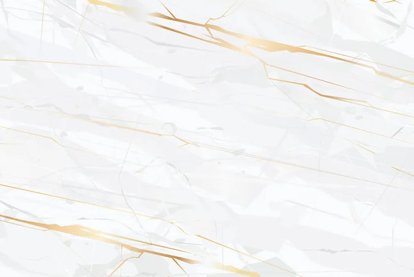 Gold Marmor weiß Hintergrund Vektor Kunst Textur Illustration — Stockvektor