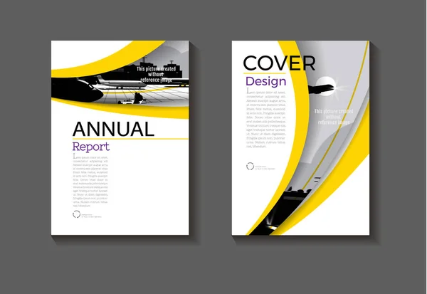 Gelb hintergrund layout abstrakt modern cover design modern — Stockvektor