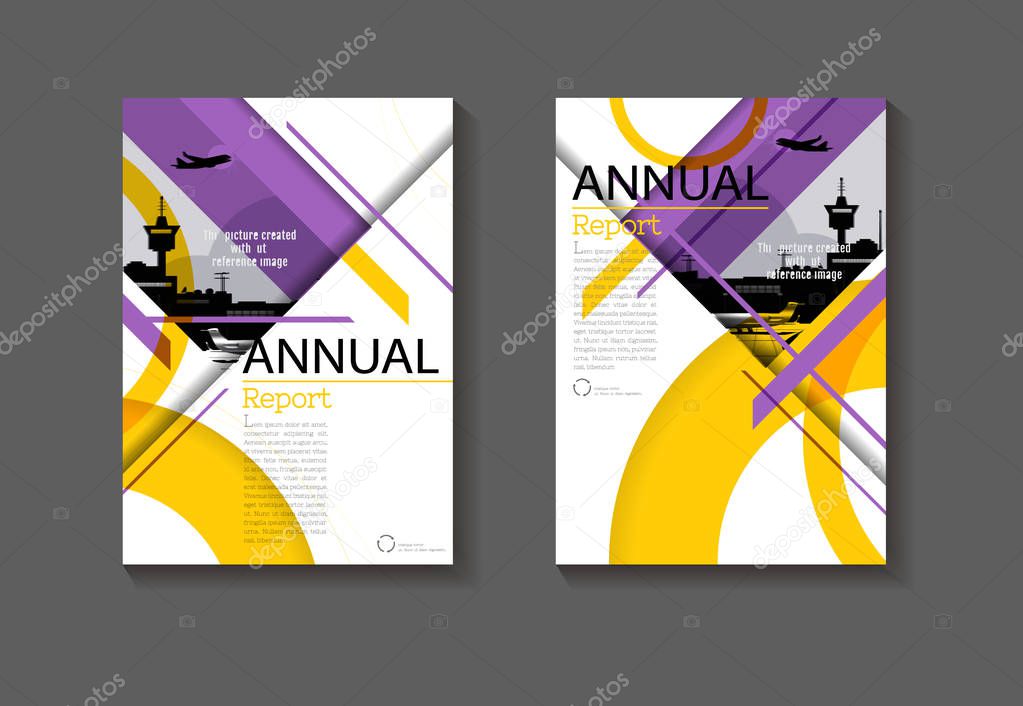 cover layout design purple yellow modern book abstract backgroun