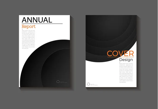 Fundo preto moderno capa design abstrato livro capa Brochur — Vetor de Stock