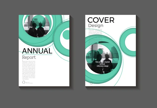 Grünes Layout Cover Grüner Abstrakter Hintergrund Modernes Design Modernes Buchcover — Stockvektor