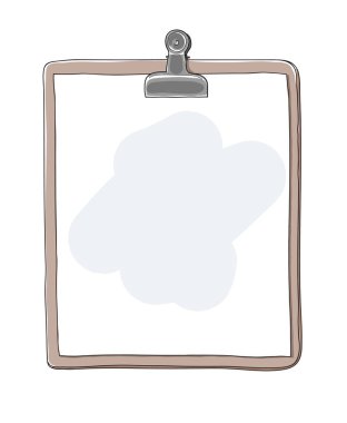 pano not defteri kağıt el çizilmiş sanat vektör illüstrasyon