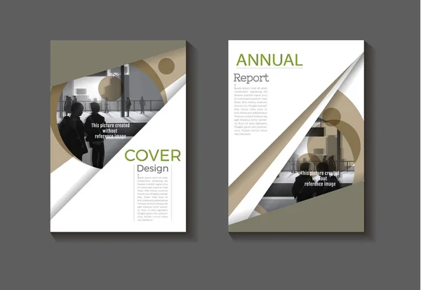 Marrón abstracto cubierta fondo diseño moderno libro Folleto te — Vector de stock